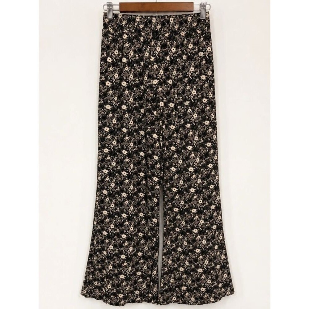 Hollister Floral Wide Leg Pants | XS | Boho Flowy Pull-On Trousers